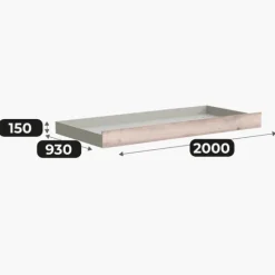 Lit tiroir 90 - Bowie sans matelas