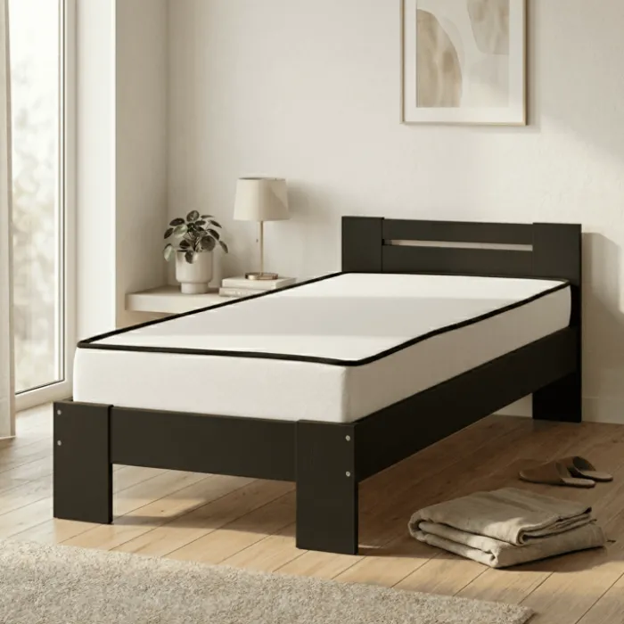 Lit 90x200 Charles noir