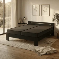 Lit 140x200 Charles noir