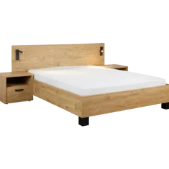 Lit 90x200 CLara golden oak