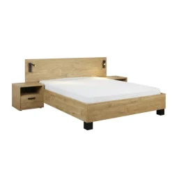 Lit 160x200 Clara golden oak