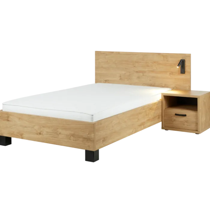 Lit 180x200 Clara golden oak