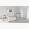 Lit 90 x 190/200 cm Blanc Reverso 289201 ( panneaux révérsible noir ou saumon )
