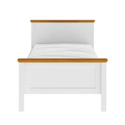 Lit 90 x 200 cm Maluno blanc