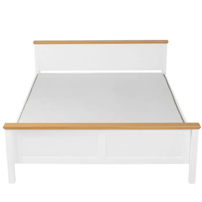 Lit 140 x 200 cm Maluno blanc