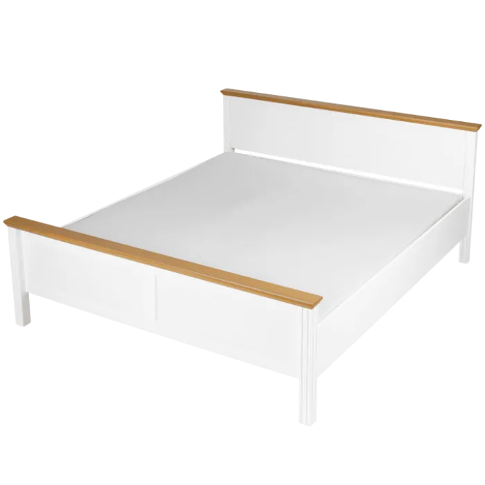 Lit 140 x 200 cm Maluno blanc
