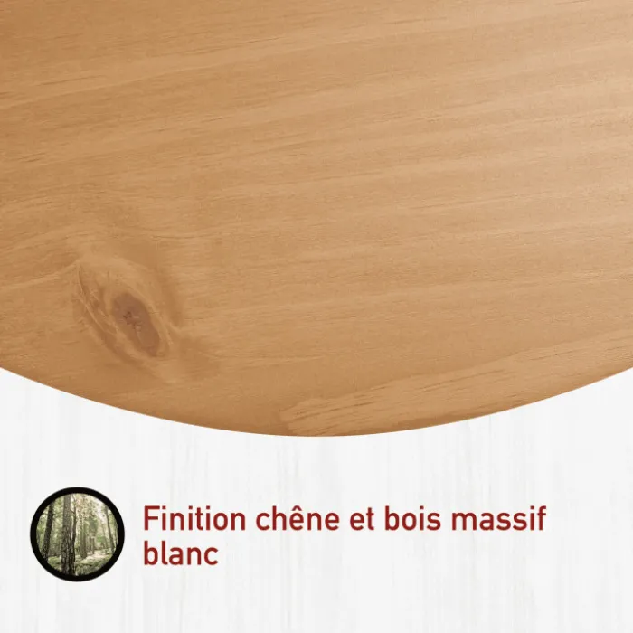Lit 140 x 200 cm Maluno blanc