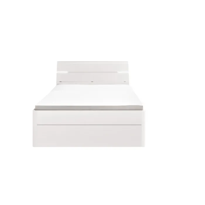Lit 140 x 200 cm - MARS blanc