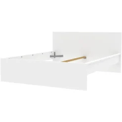 Lit 140 x 190 cm Mosaik blanc ( sur commande )
