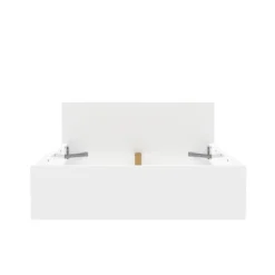 Lit 140 x 190 cm Mosaik blanc ( sur commande )