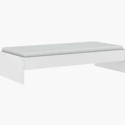 Lit 90 x200 cm Tidy blanc mat