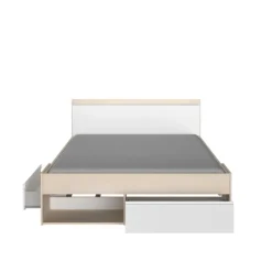 Lit 160x200 Most blanc/acacia clair