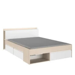 Lit 160x200 Most blanc/acacia clair