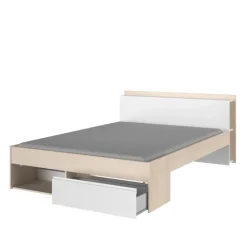 Lit 160x200 Most blanc/acacia clair