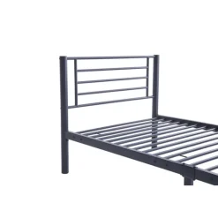 Lit 90x200 Sammy gris foncé