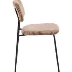 LOLA - Chaise velours beige