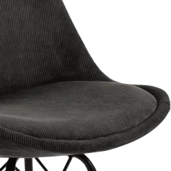 Lot de 2 chaises Eris dining hair anthracite wind 40