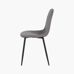 Lot de 4 chaises Mia - gris foncé