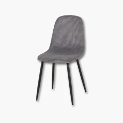 Lot de 4 chaises Mia - gris foncé