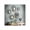 Lot de 5 miroirs métal