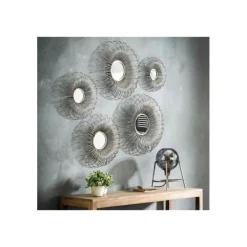 Lot de 5 miroirs métal
