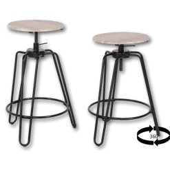Lot de 2 tabourets Ly-n0641