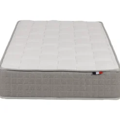 Matelas en mousse HR40kgs 90 x 190 cm Krearêve gris chiné