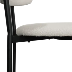 Maxima chaise bouclé blanc