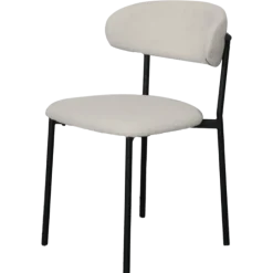 Maxima chaise bouclé blanc
