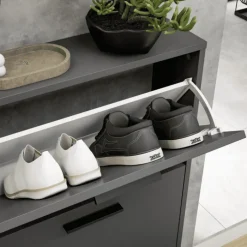 Meuble à chaussures SAM 6 abattants anthracite