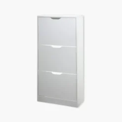 Meuble à chaussures 3 tiroirs Blanc - 160392 C