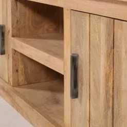 Meuble TV Arya bois mangue/metal/stone