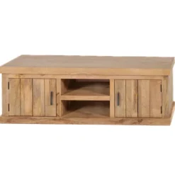 Meuble TV Arya bois mangue/metal/stone