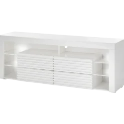 Meuble tv avec LED Goal blanc