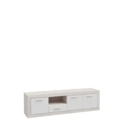 Meuble TV Baccio chêne cendre/blanc