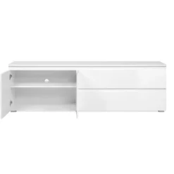 Meuble TV Capetown blanc brillant