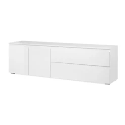 Meuble TV Capetown blanc brillant