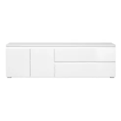 Meuble TV Capetown blanc brillant