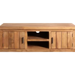 Meuble TV Dhruv bois mangue/nougat