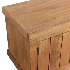 Meuble TV Dhruv bois mangue/nougat