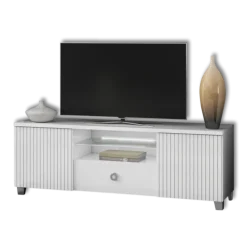 Meuble TV Elite blanc laqué