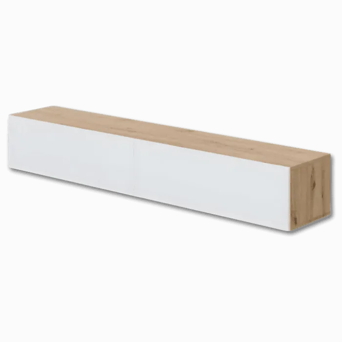 Meuble TV Kaway chêne artisan/blanc