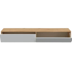 Meuble TV Kaway chêne artisan/blanc