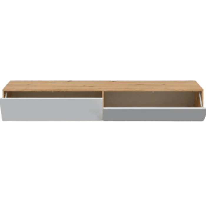 Meuble TV Kaway chêne artisan/blanc