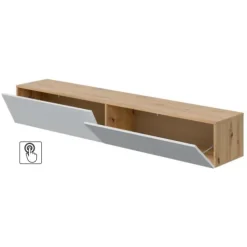 Meuble TV Kaway chêne artisan/blanc