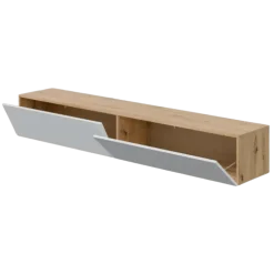 Meuble TV Kaway chêne artisan/blanc