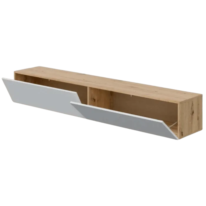 Meuble TV Kaway chêne artisan/blanc