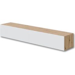 Meuble TV Kaway chêne artisan/blanc