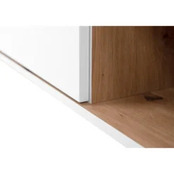 Meuble TV Linz chêne artisan/blanc