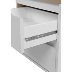 Meuble TV Linz chêne artisan/blanc